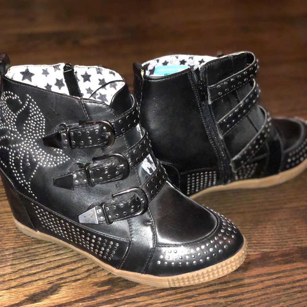 Embellished wedge sneakers Nordstrom Rack 9.5